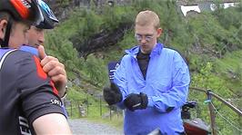The two legs of the Rallarvegen meet just below Myrdal, 38.7 miles into the ride